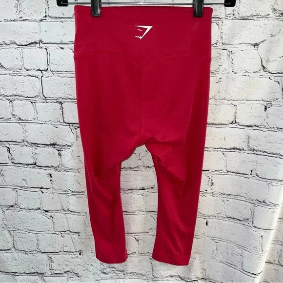 Gymshark Red Training Cropped Leggings‎ Size Small - Picture 2 of 6